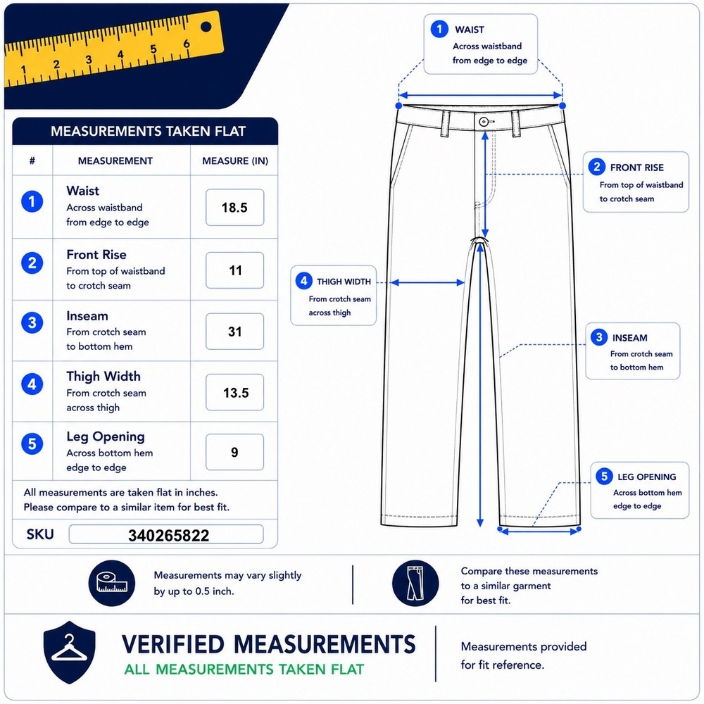 LL Bean Corduroy Pants Mens 36x32 Blue Cotton Standard Fit Straight Outdoor - Picture 7 of 7